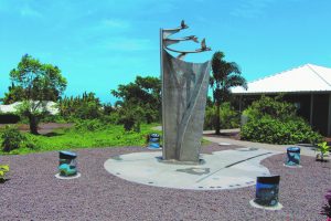 Mixed media sculpture at Innovations Public Charter School