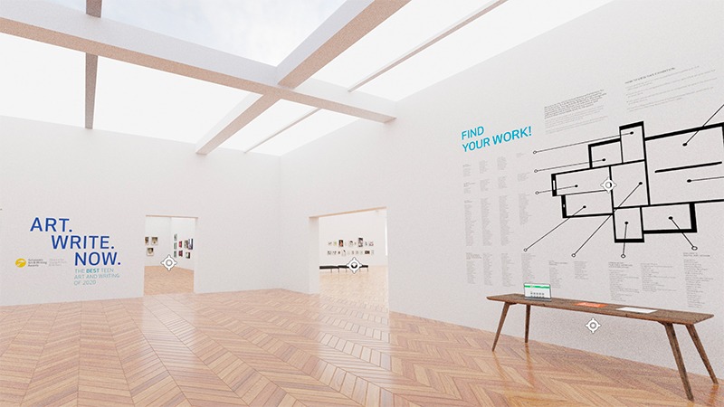 View of the virtual exhibit.