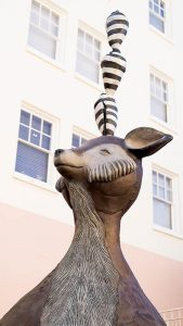 Mr Chickenpants statue