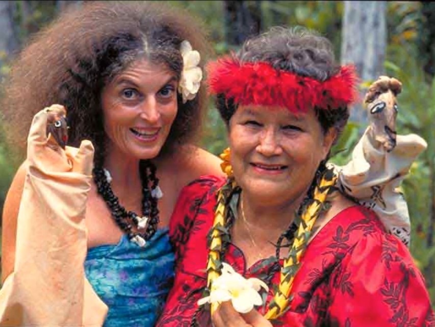 Winona Beamer and student Mauliola Cook.