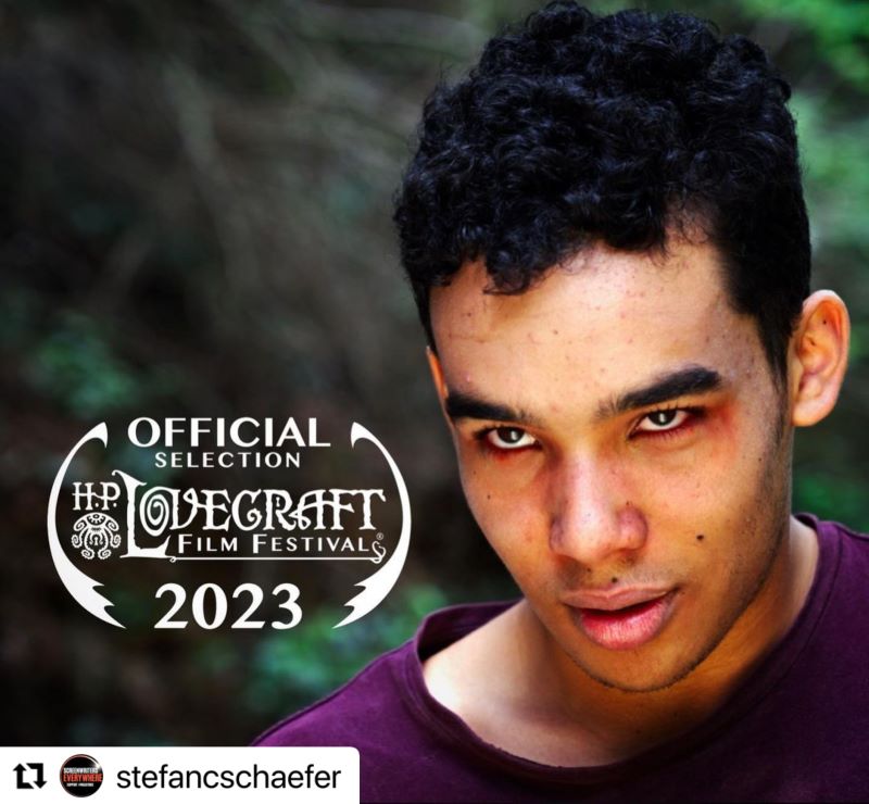 Still frame from horror film